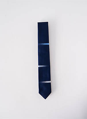 Cravate fermeture liens à nouer bleu ELIOS homme