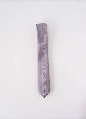 Cravate fermeture liens à nouer violet ELIOS homme