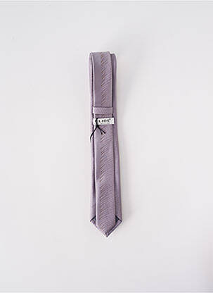 Cravate fermeture liens à nouer violet ELIOS homme