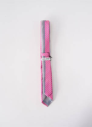 Cravate fermeture liens à nouer rose ELIOS homme