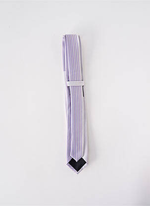 Cravate fermeture liens à nouer violet ELIOS homme