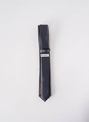 Cravate fermeture liens à nouer gris ELIOS homme