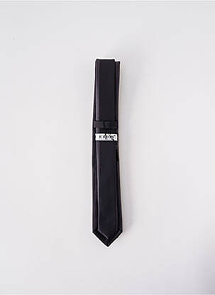 Cravate fermeture liens à nouer gris ELIOS homme