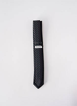 Cravate fermeture liens à nouer noir ELIOS homme
