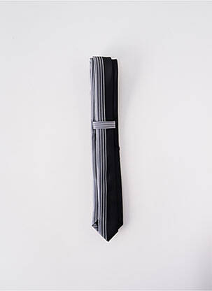 Cravate fermeture liens à nouer gris ELIOS homme