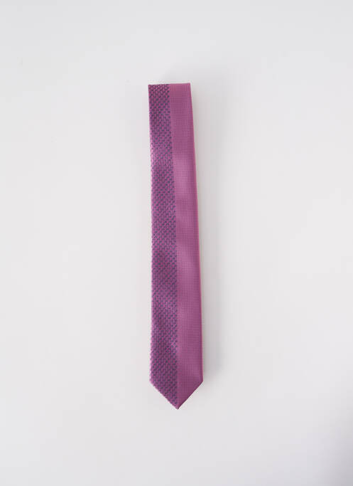 Cravate fermeture liens à nouer violet ELIOS homme