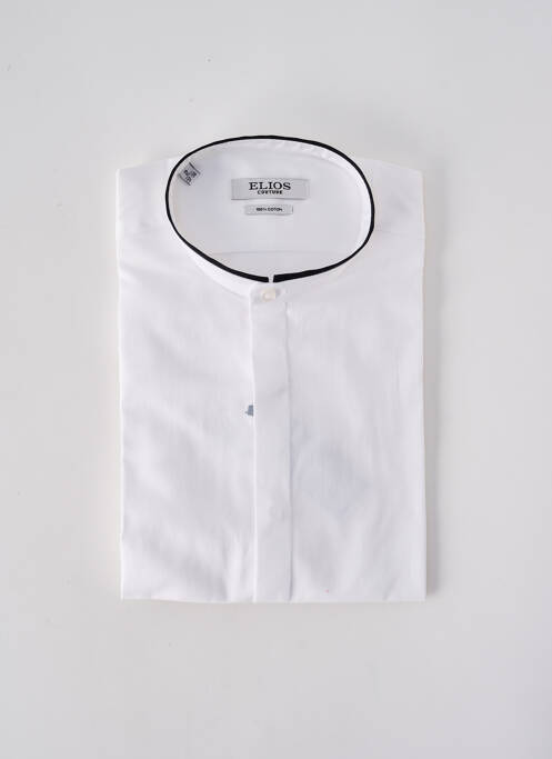 Chemise manches longues blanc ELIOS pour homme