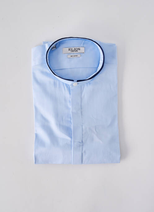 Chemise manches longues bleu ELIOS pour homme