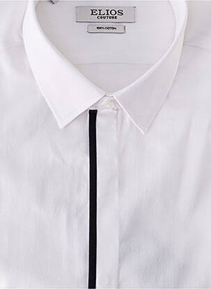 Chemise manches longues manches longues blanc ELIOS homme