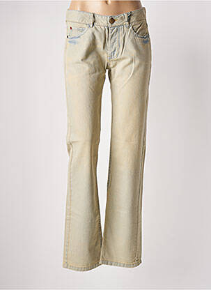 Jeans coupe droite poches beige IKKS femme