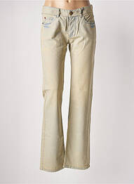 Jeans coupe droite poches beige IKKS femme