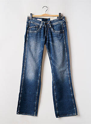 Jeans coupe droite poches bleu PEPE JEANS femme