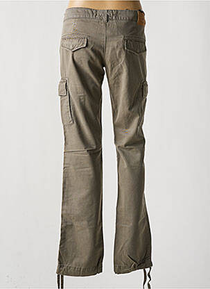 Pantalon cargo tissage popeline taille basse marron KOCCA femme