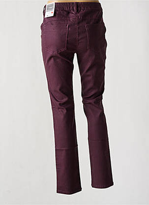 Pantalon slim tissage enduit taille normale violet STREET ONE femme