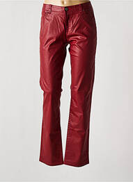 Pantalon droit stretch taille normale rouge LITTLE MARCEL femme