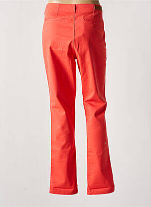 Pantalon chino tissage popeline taille normale orange VILA femme