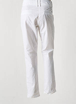 Pantalon chino tissage popeline taille normale blanc KAPORAL femme