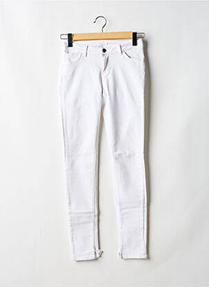 Jeans skinny stretch taille basse blanc KOCCA femme