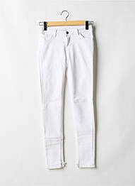 Jeans skinny stretch taille basse blanc KOCCA femme