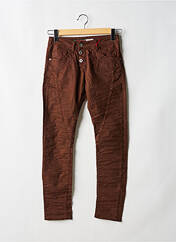 Jeans coupe slim marron PLEASE pour femme seconde vue