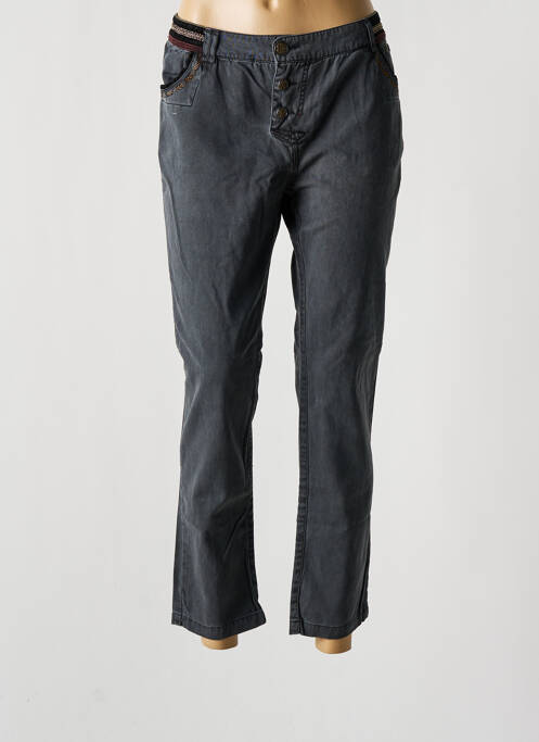 Jeans coupe slim stretch taille basse gris KAPORAL femme