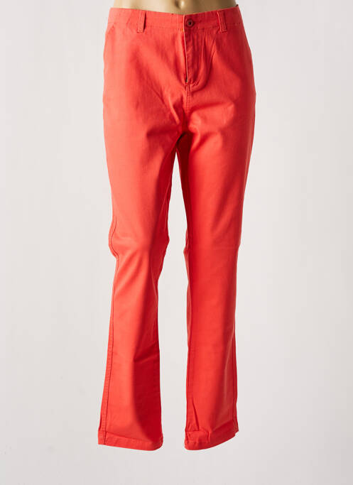 Pantalon chino orange VILA pour femme