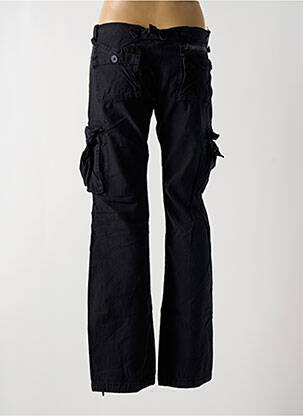 Pantalon cargo tissage popeline taille basse noir LE TEMPS DES CERISES femme