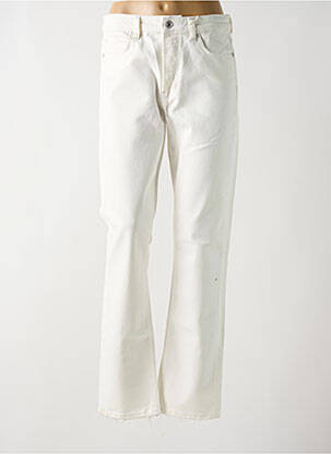 Jeans coupe droite stretch taille normale beige GUESS femme