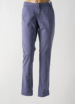 Pantalon chino taille basse taille basse bleu DDP femme