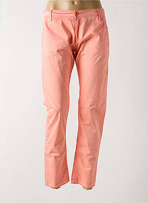 Pantalon chino tissage popeline taille normale orange LE TEMPS DES CERISES femme