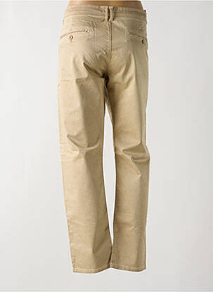 Pantalon chino tissage popeline taille normale marron LE TEMPS DES CERISES femme
