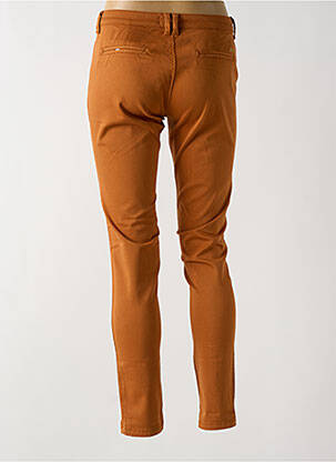 Pantalon chino taille basse taille basse jaune LE TEMPS DES CERISES femme