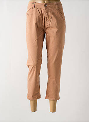 Pantalon 7/8 tissage popeline taille normale rose SCHOOL RAG femme