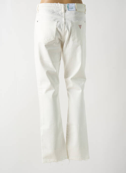 Jeans coupe droite beige GUESS pour femme