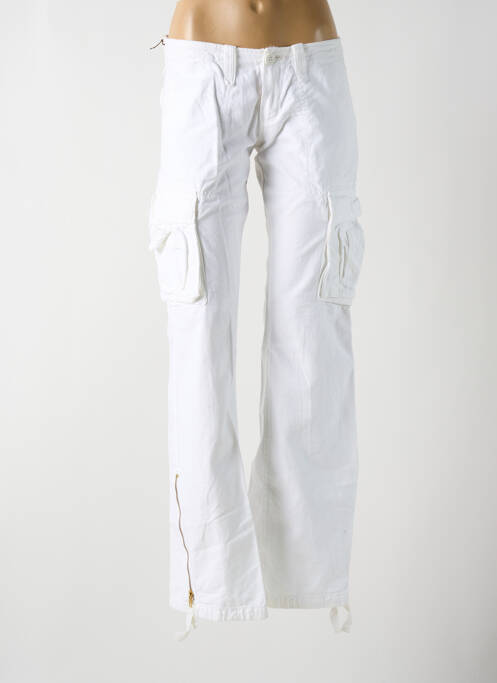 Pantalon cargo blanc LE TEMPS DES CERISES pour femme