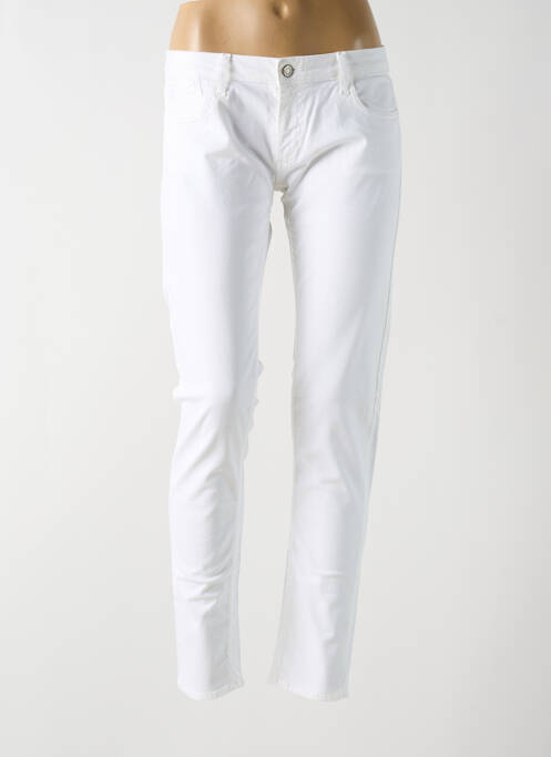 Pantalon slim blanc LE TEMPS DES CERISES pour femme