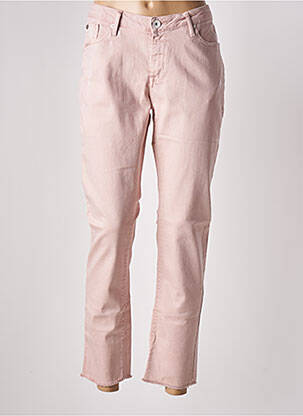 Jeans coupe slim stretch taille normale rose GARCIA femme