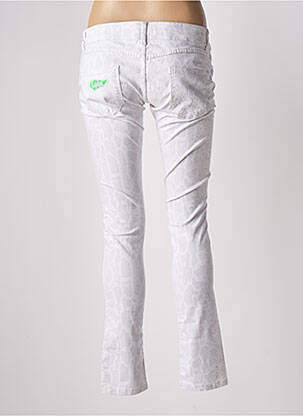 Pantalon slim taille basse taille basse blanc LOIS femme