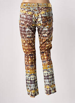 Pantalon 7/8 stretch taille normale marron DOUYOUDOU femme
