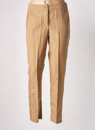 Pantalon slim taille haute taille haute beige LIU JO femme