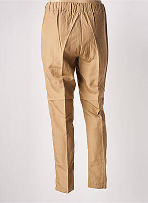 Pantalon slim taille haute taille haute beige LIU JO femme
