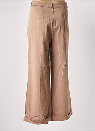Pantalon flare stretch taille haute beige GUESS femme