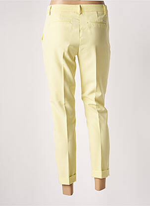 Pantalon 7/8 stretch taille normale jaune LIU JO femme