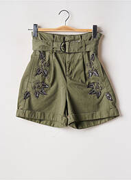 Short taille à pinces taille haute vert LIU JO femme