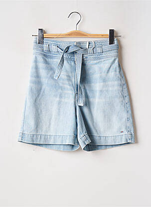 Short tissage denim taille haute bleu TOMMY HILFIGER femme