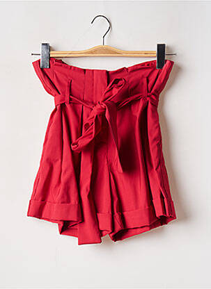 Short coupe fluide taille haute rouge LIU JO femme