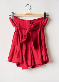 Short taille à pinces taille haute rouge LIU JO femme