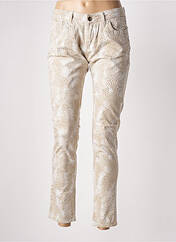 Pantalon 7/8 beige DOUYOUDOU pour femme seconde vue