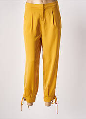 Pantalon droit jaune MOLLY BRACKEN pour femme seconde vue