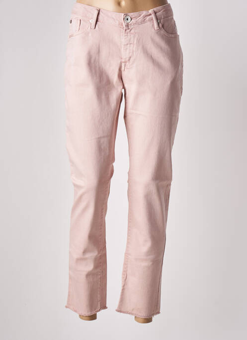 Jeans coupe slim stretch taille normale rose GARCIA femme
